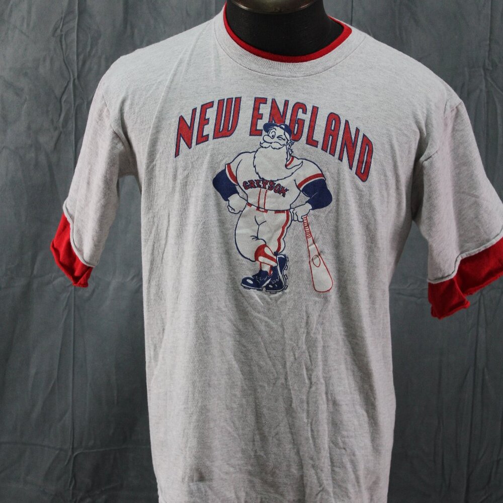 Vintage Baseball Shirt - New England Grey Sox by Salem - Men's Large